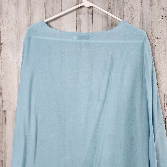 MissLook Floral Embroidered Lace Cardigan Blue Size XL - Picture 10 of 12